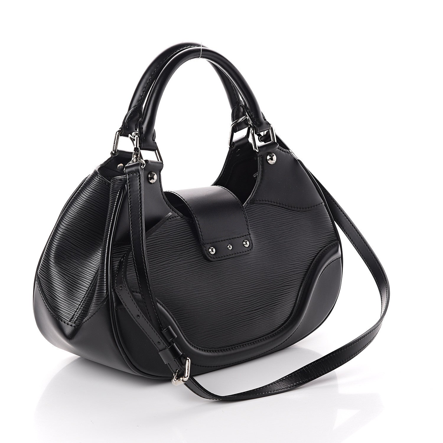 Louis Vuitton Epi Montaigne Sac Black 2 of 7
