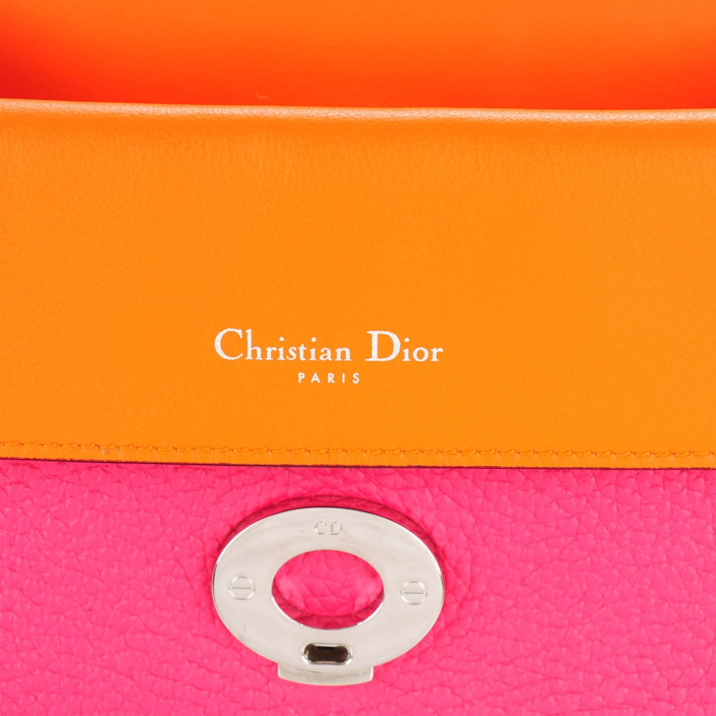 Bullcalf Small Be Dior Flap Fraise Tangerine