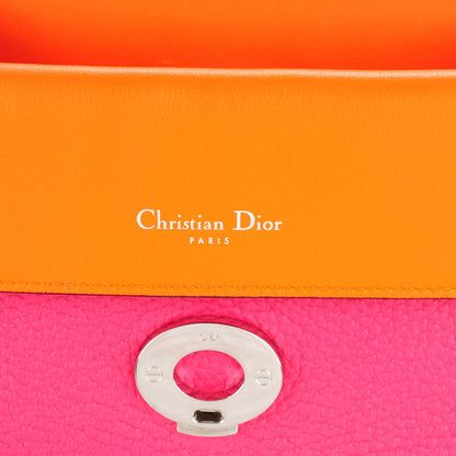 Christian Dior Bullcalf Small Be Dior Flap Fraise Tangerine 6 of 7