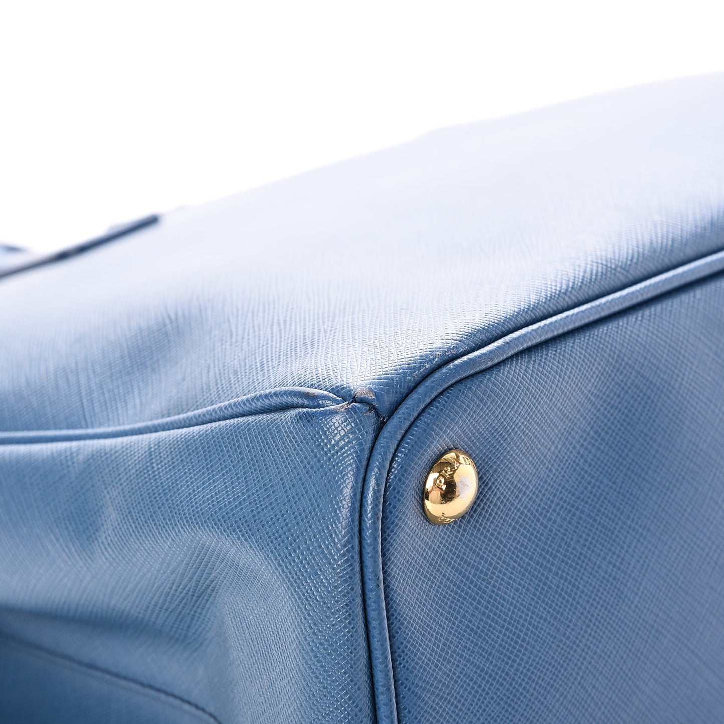 Saffiano Large Galleria Double Zip Tote Cobalto