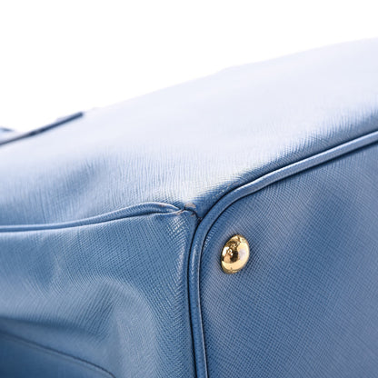 Prada Saffiano Large Galleria Double Zip Tote Cobalto 9 of 12