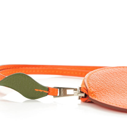 Hermes Chevre Mysore Tutti Frutti Orange Coin Purse Charm Feu Canopee 5 of 8