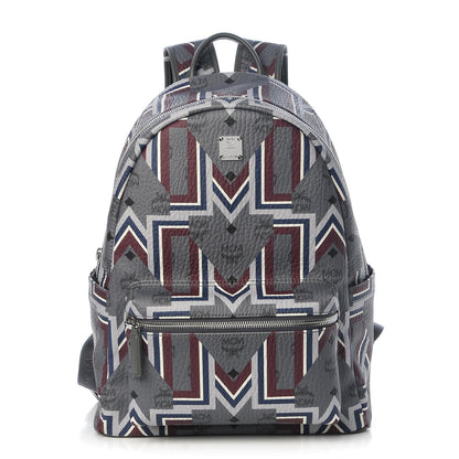 MCM Visetos Gunta Medium Stark Backpack Phantom Grey 1 of 9