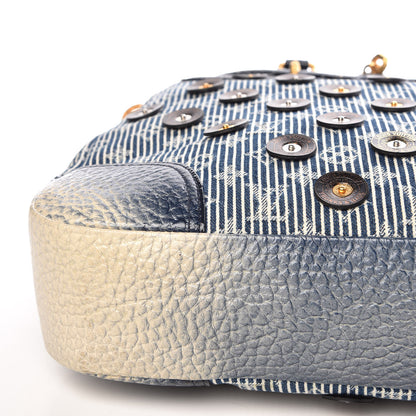 Louis Vuitton Denim Stripes Polka Dot Corsaire Navy 11 of 12