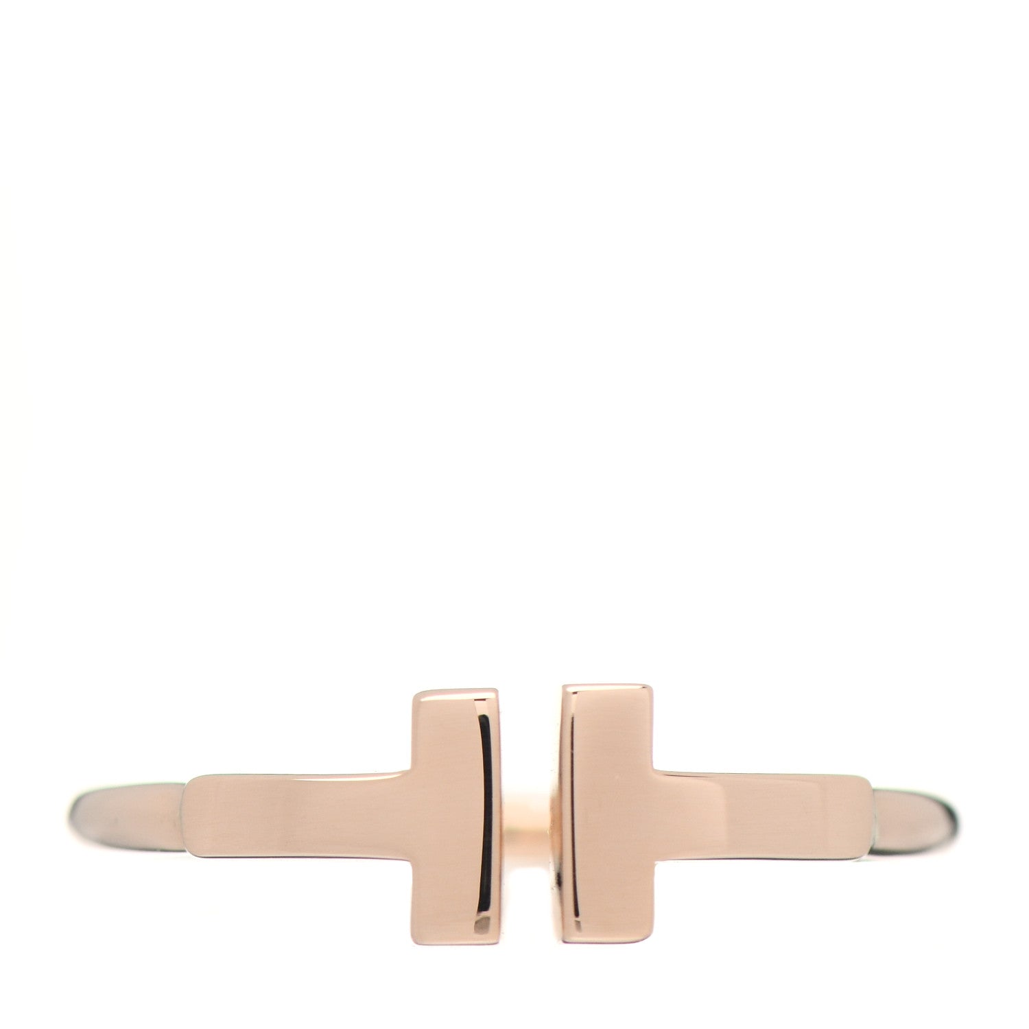 Tiffany 18K Rose Gold T Wire Ring 52 6 1 of 4