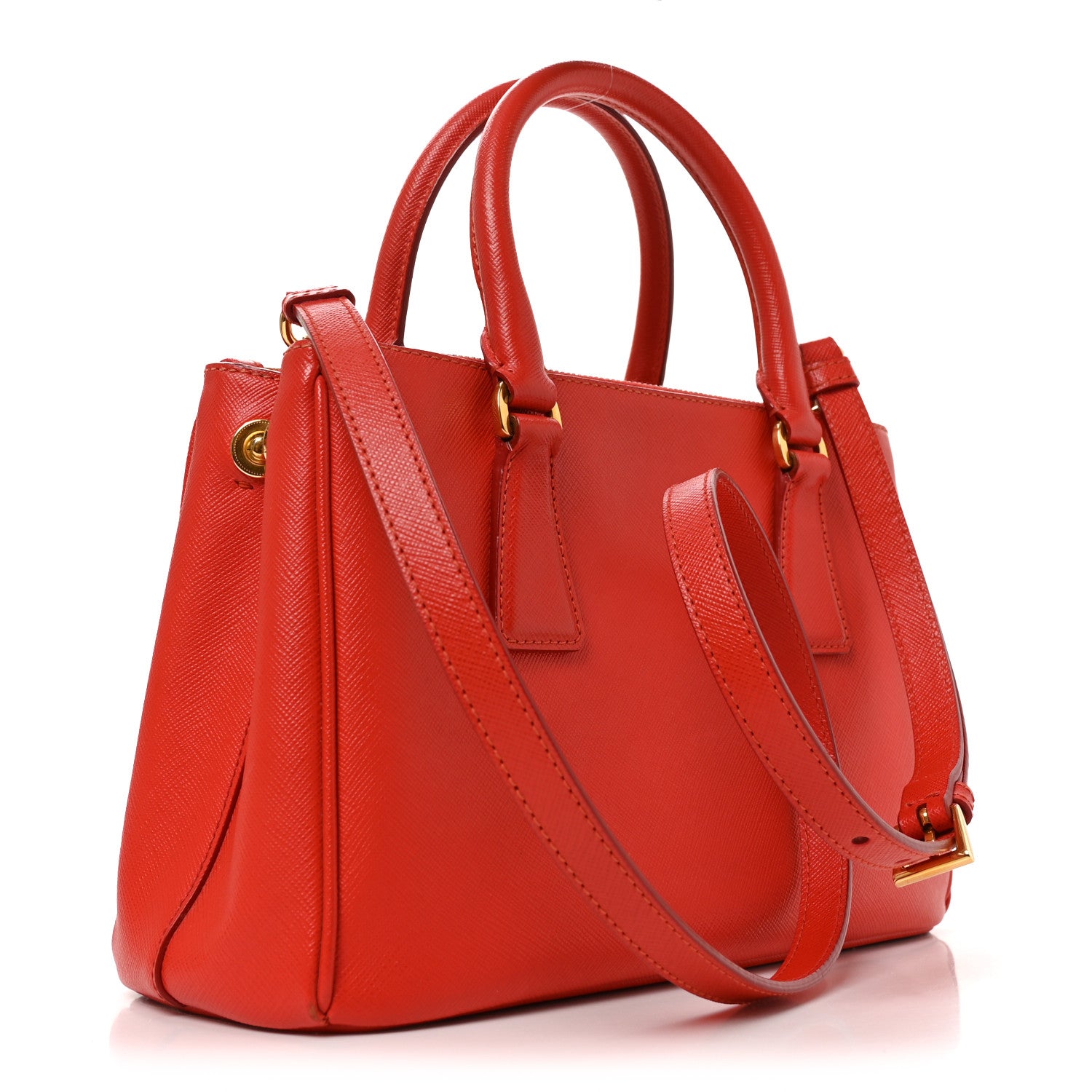 Prada Saffiano Mini Galleria Double Zip Tote Lacca 3 of 9