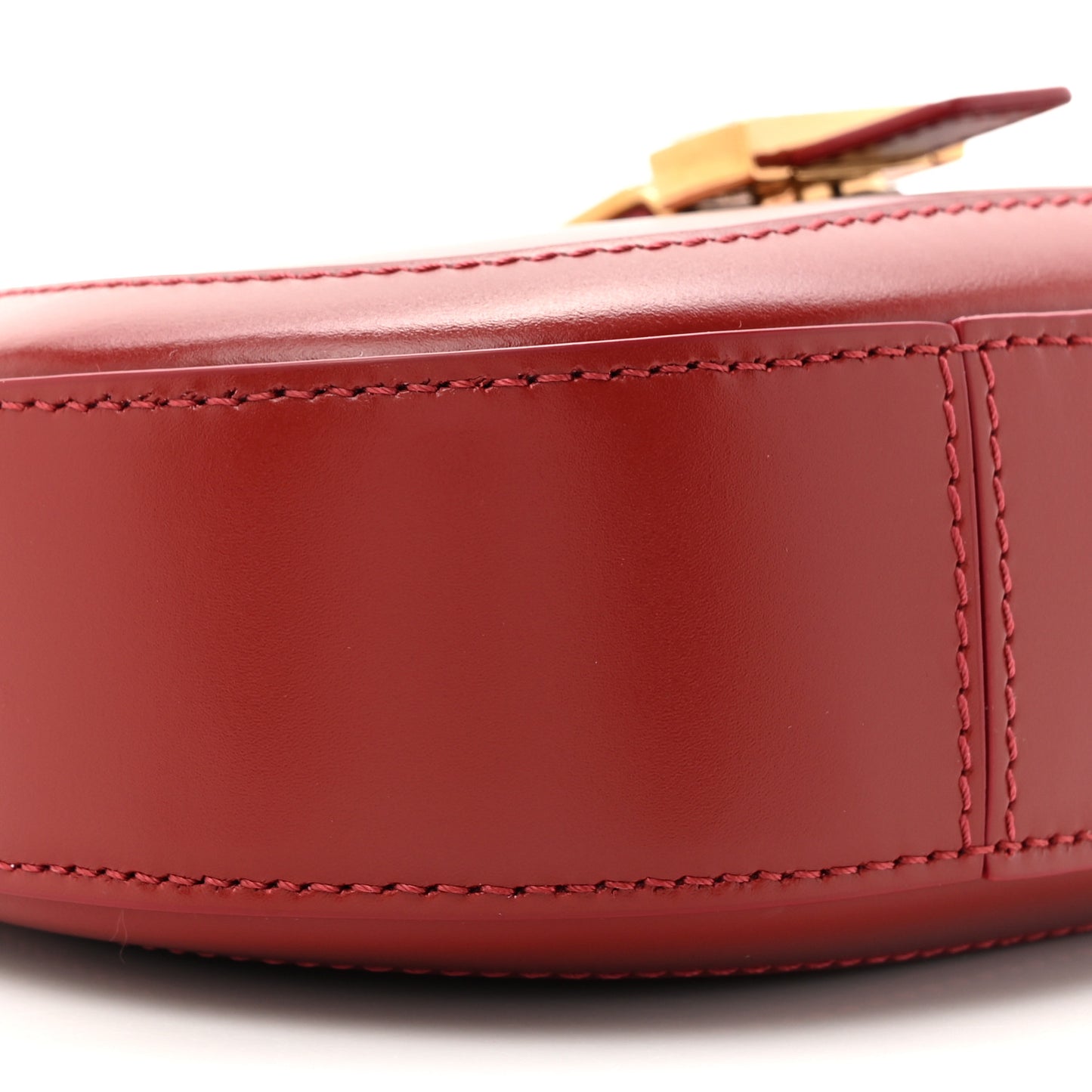 Calfskin Small Greca Goddess Hobo Parade Red