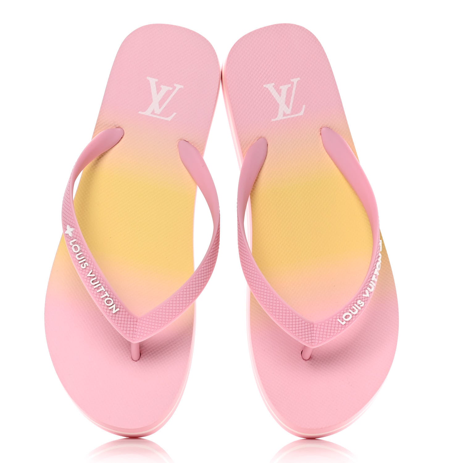 Louis Vuitton Rubber Arcade Flat Thong Sandals 41 Rose 5 of 10