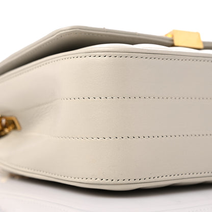 Saint Laurent SAINT LAUREN Lambskin Matelasse Small Vicky Chain Bag White 8 of 10
