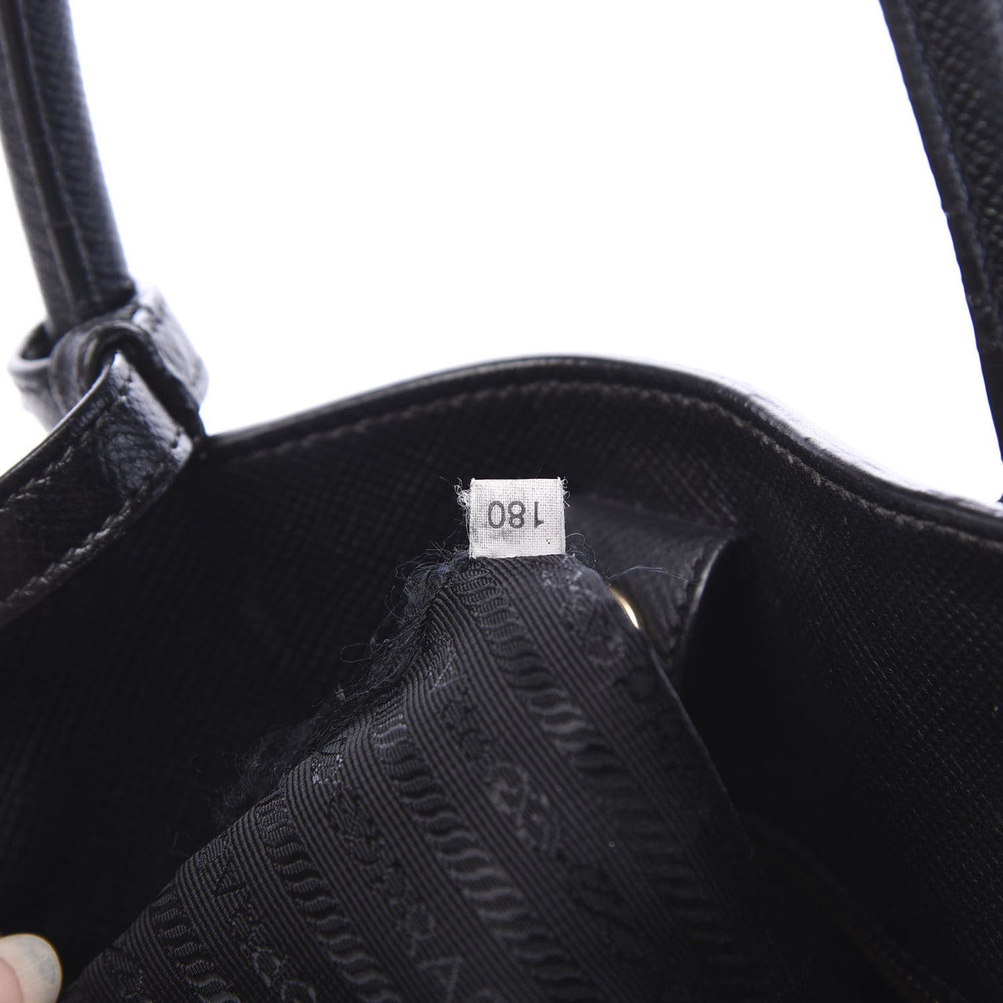 Saffiano Cuir Open Promenade Tote Black