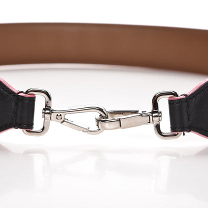 Fendi Vitello Dolce Plexiglass Bi-Color Studded Strap You Black Brownie Multicolor 3 of 5