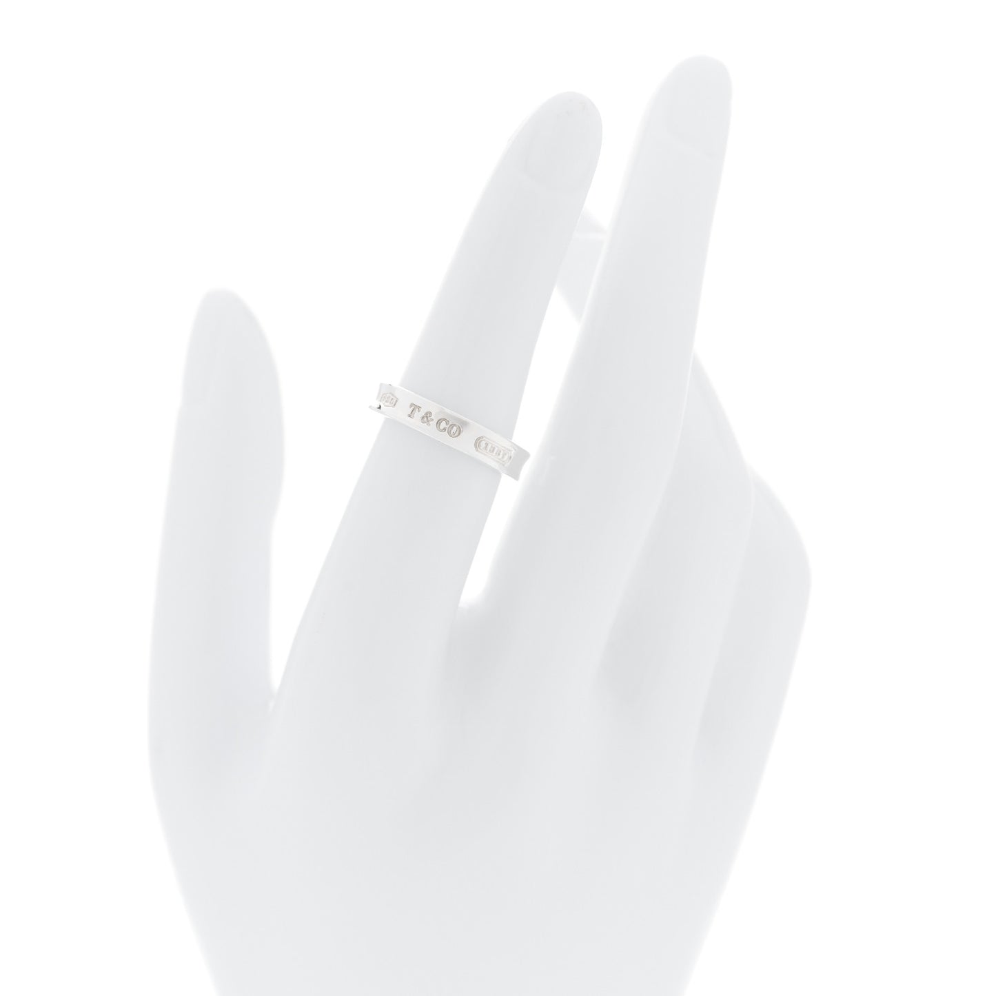 Sterling Silver Narrow 1837 Band Ring 52 6