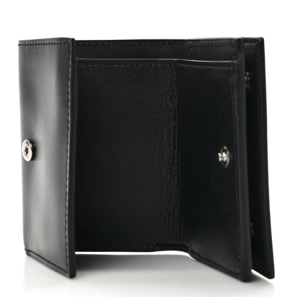 Saint Laurent SAINT LAURENT Smooth Calfskin Monogram Tiny Tri Fold Wallet Black 5 of 6