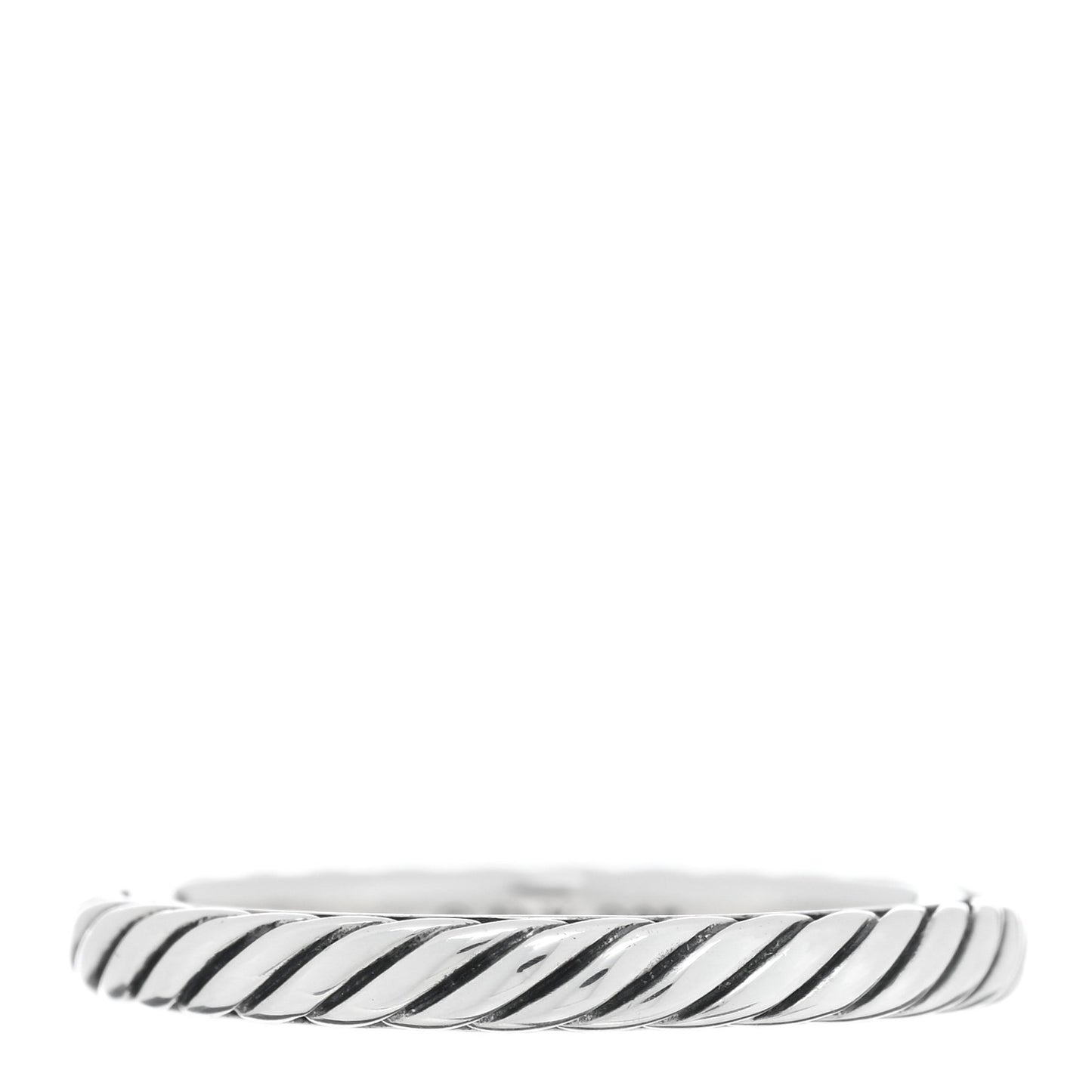 Sterling Silver Stackable Cable Ring 54 7