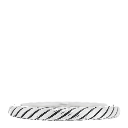 David Yurman Sterling Silver Stackable Cable Ring 54 7 1 of 4