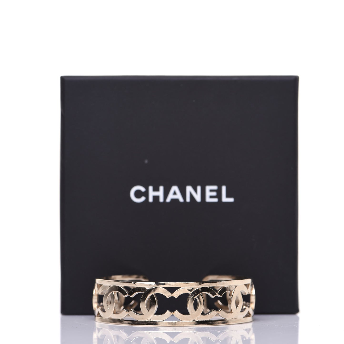 Metal Logo CC Cuff Gold