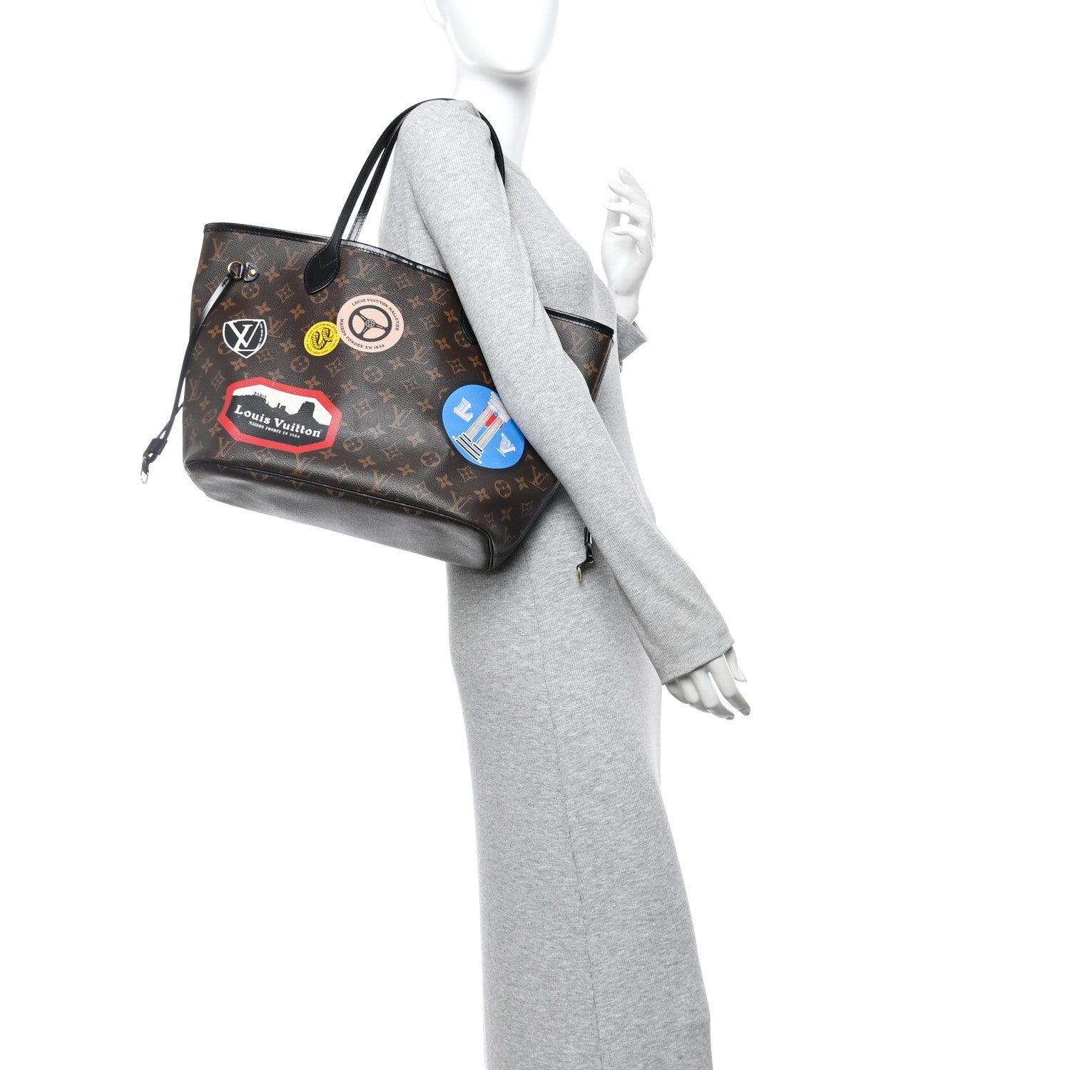 Louis Vuitton Monogram My LV World Tour Neverfull MM 2 of 16