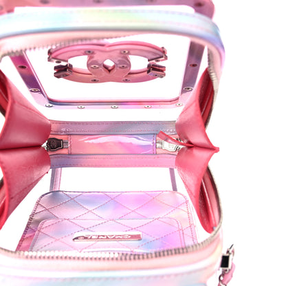 Chanel PVC Patent Calfskin Patent Lambskin Vertical Vanity Case Pink 4 of 15