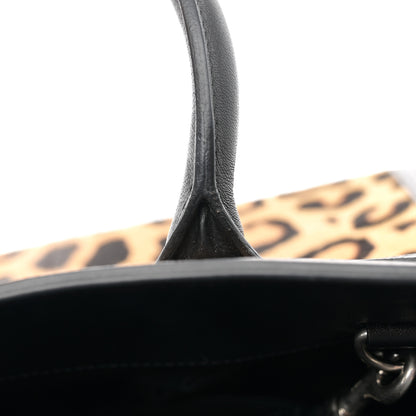Saint Laurent Pony Hair Leopard Print Baby Sac De Jour Black 13 of 14