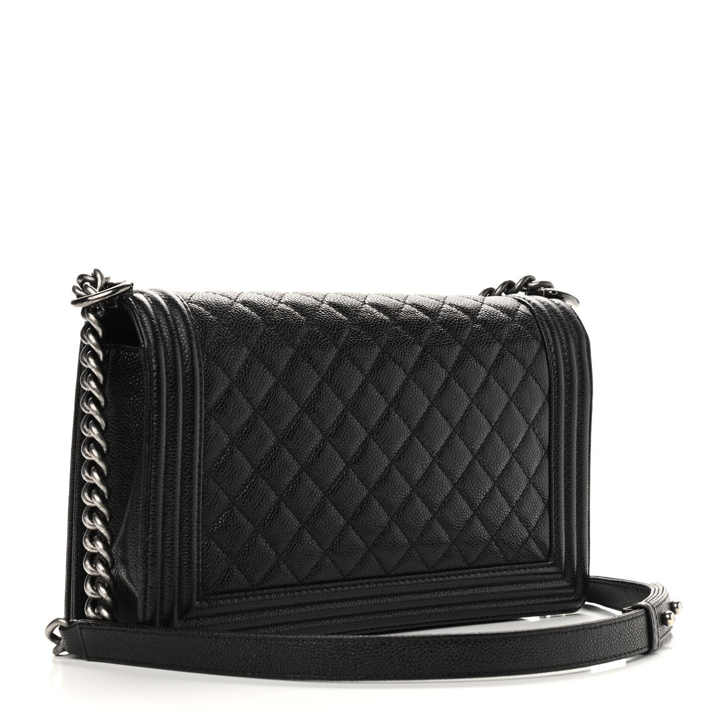 Caviar Quilted New Medium Boy Flap Black