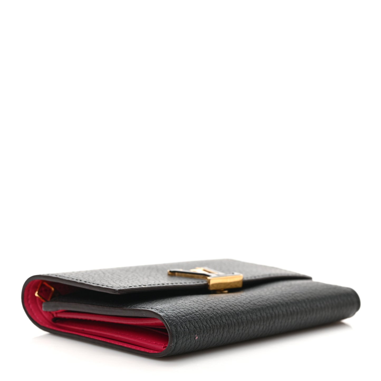 Taurillon Capucines Compact Wallet Black