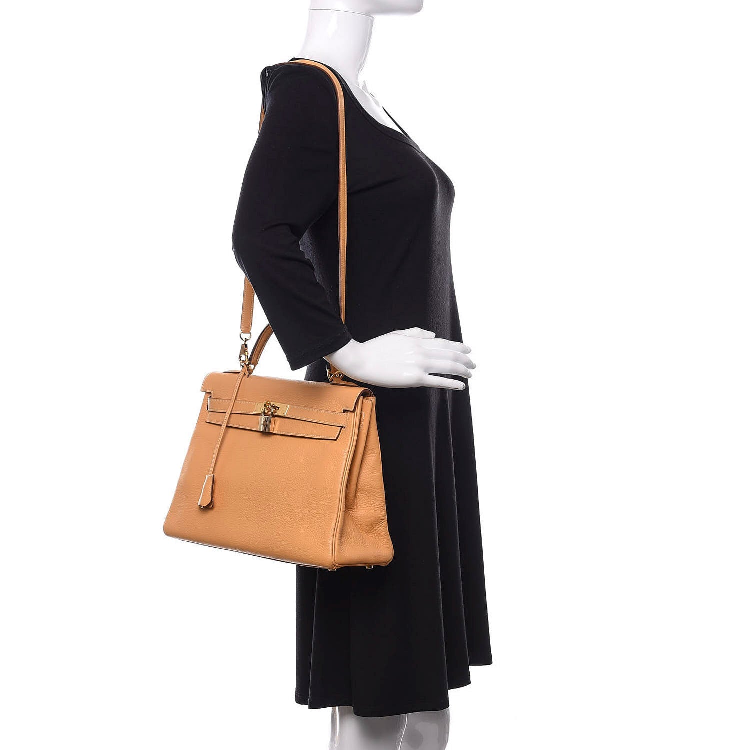 Hermes Taurillon Clemence Kelly Retourne 32 Sable 2 of 13