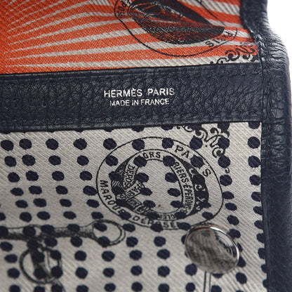 Hermes Negonda Garden Party 36 MM Bleu Indigo Orange Poppy 6 of 12