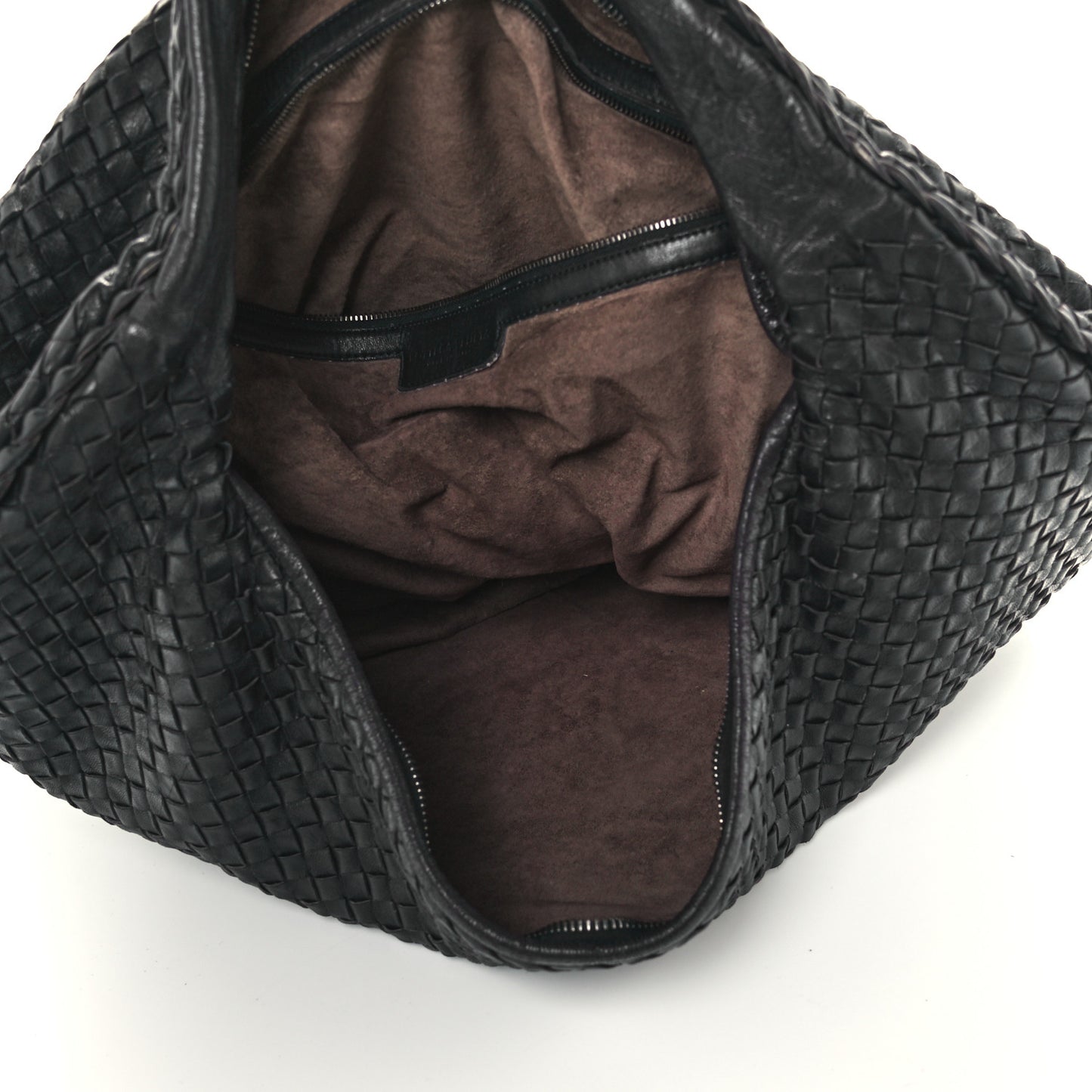 Nappa Intrecciato Maxi Veneta Hobo Black