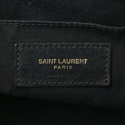 Saint Laurent Calfskin Matelasse Monogram Lou Camera Bag Black 6 of 16