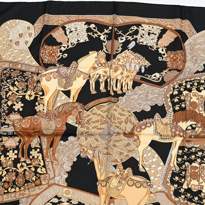 Hermes Silk Art Des Steppes Scarf 90 5 of 6