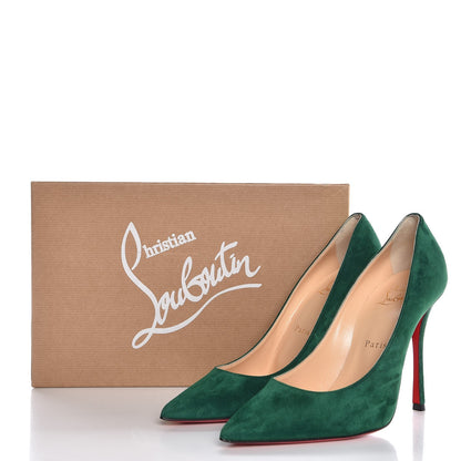 Christian Louboutin Veau Velours Decoltish 100 Pumps 37 Jungle 8 of 8