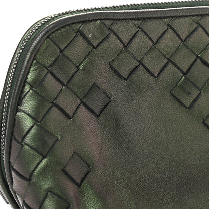 Bottega Veneta Iridescent Scarabee Small Cosmetic Pouch Green 11 of 14