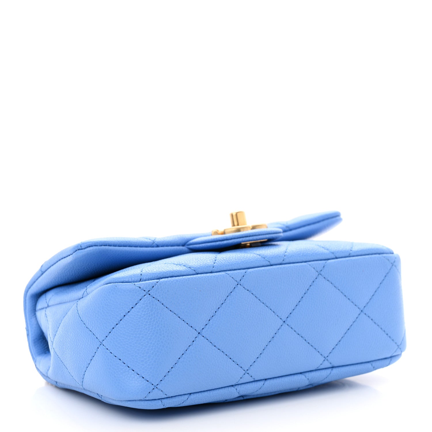 Chanel Caviar Quilted Mini Sweetheart Flap Blue 4 of 11
