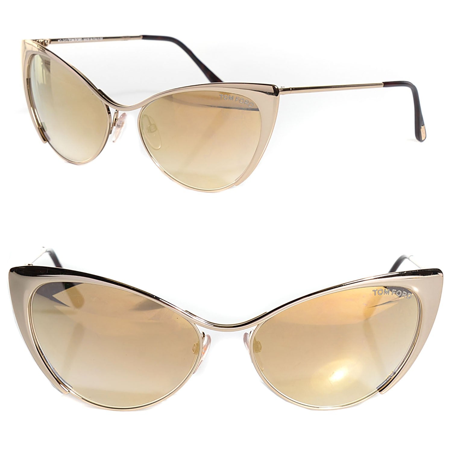 Tom Ford Nastasya Cat Eye Sunglasses TF304 Rose Gold 1 of 3