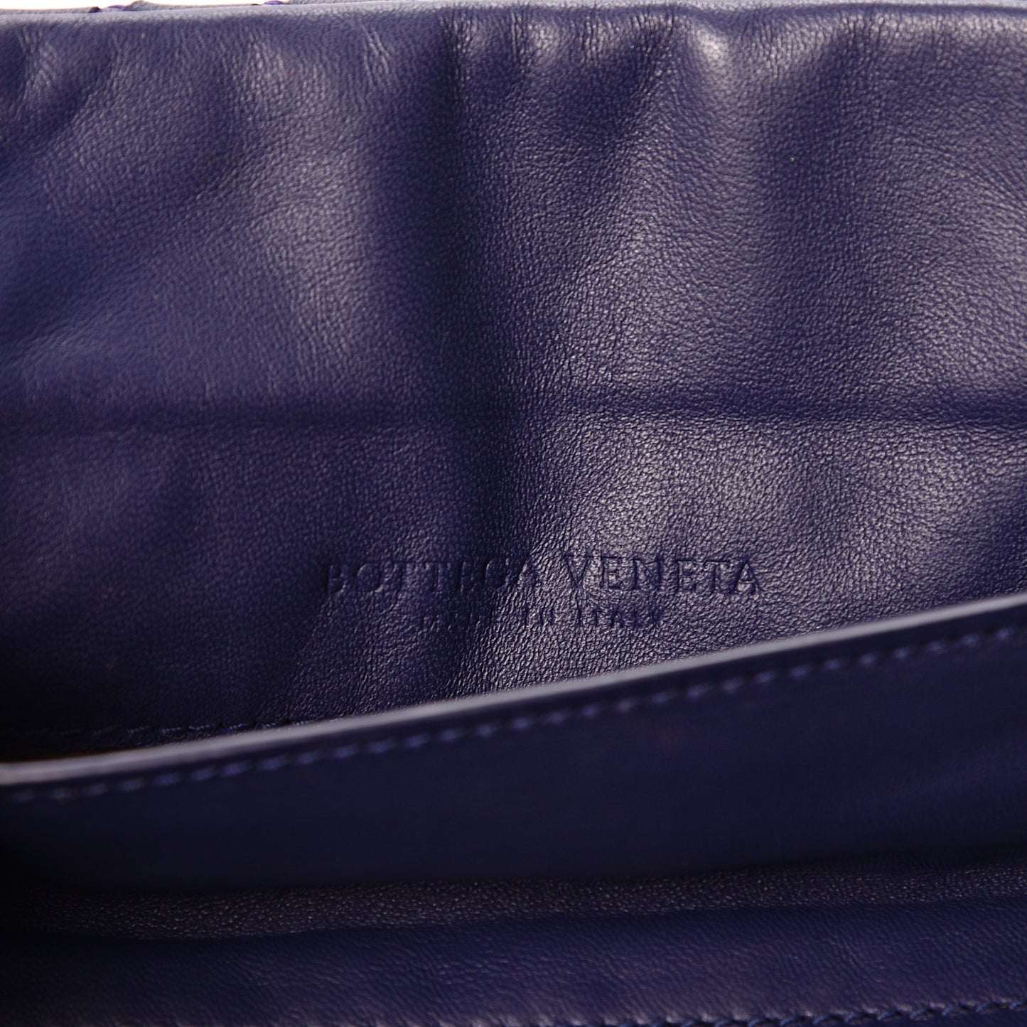 Nappa Intrecciato Small Chain Crossbody Atlantic