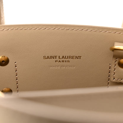 Saint Laurent Grained Calfskin Nano Sac De Jour Sea Salt 6 of 11