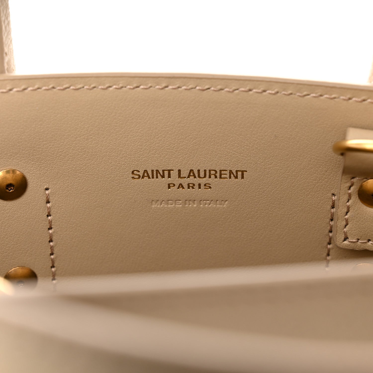 Saint Laurent Grained Calfskin Nano Sac De Jour Sea Salt 6 of 11