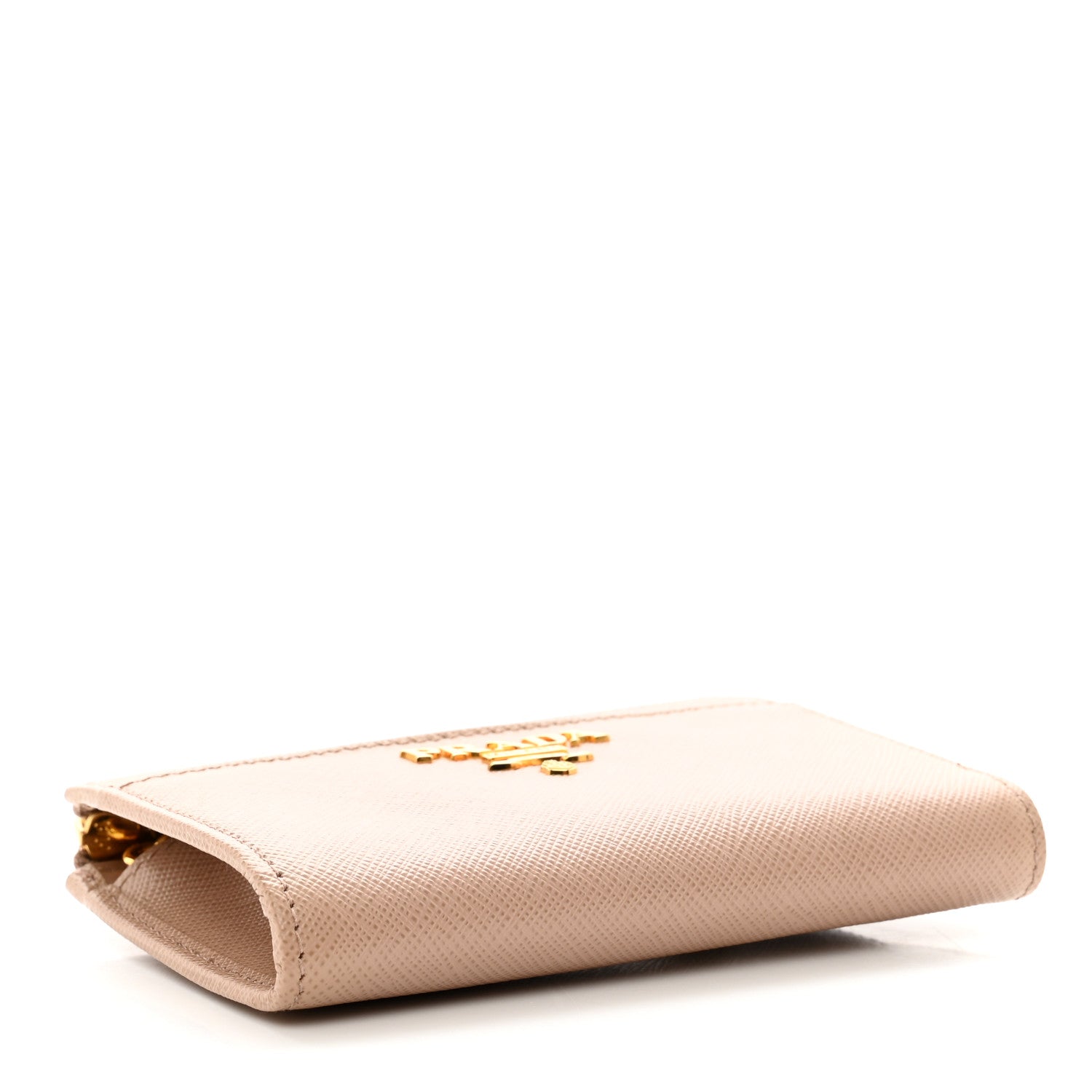 Prada Saffiano Triangle Zip Around Keychain Cammeo 4 of 7