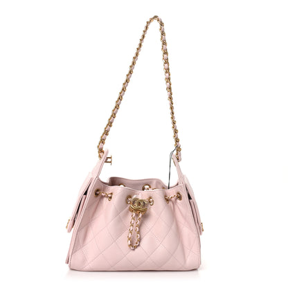 Chanel Caviar Quilted Mini Chanel 25 Handbag Light Pink 1 of 10