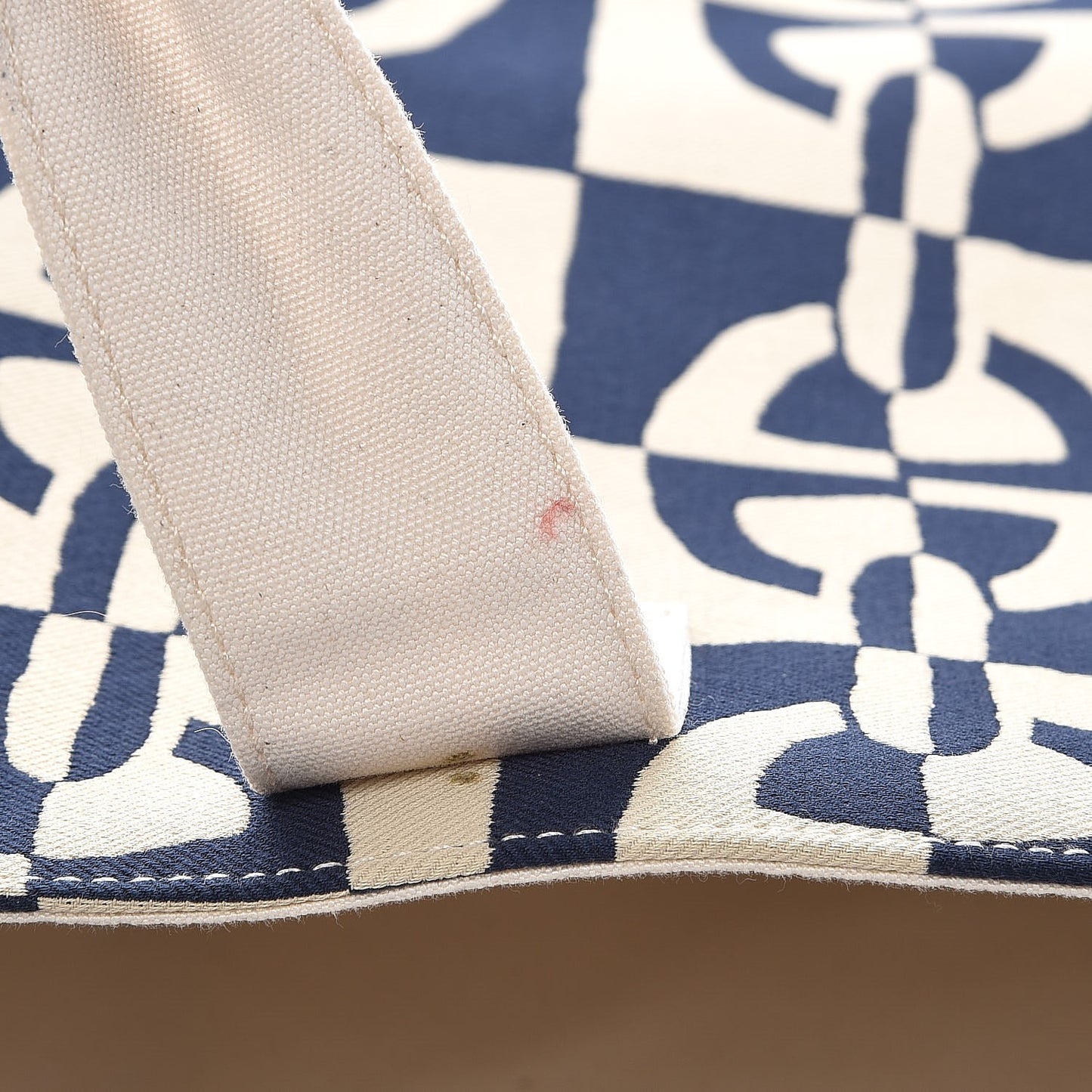 Canvas Chain De Ancre Beach Tote Navy