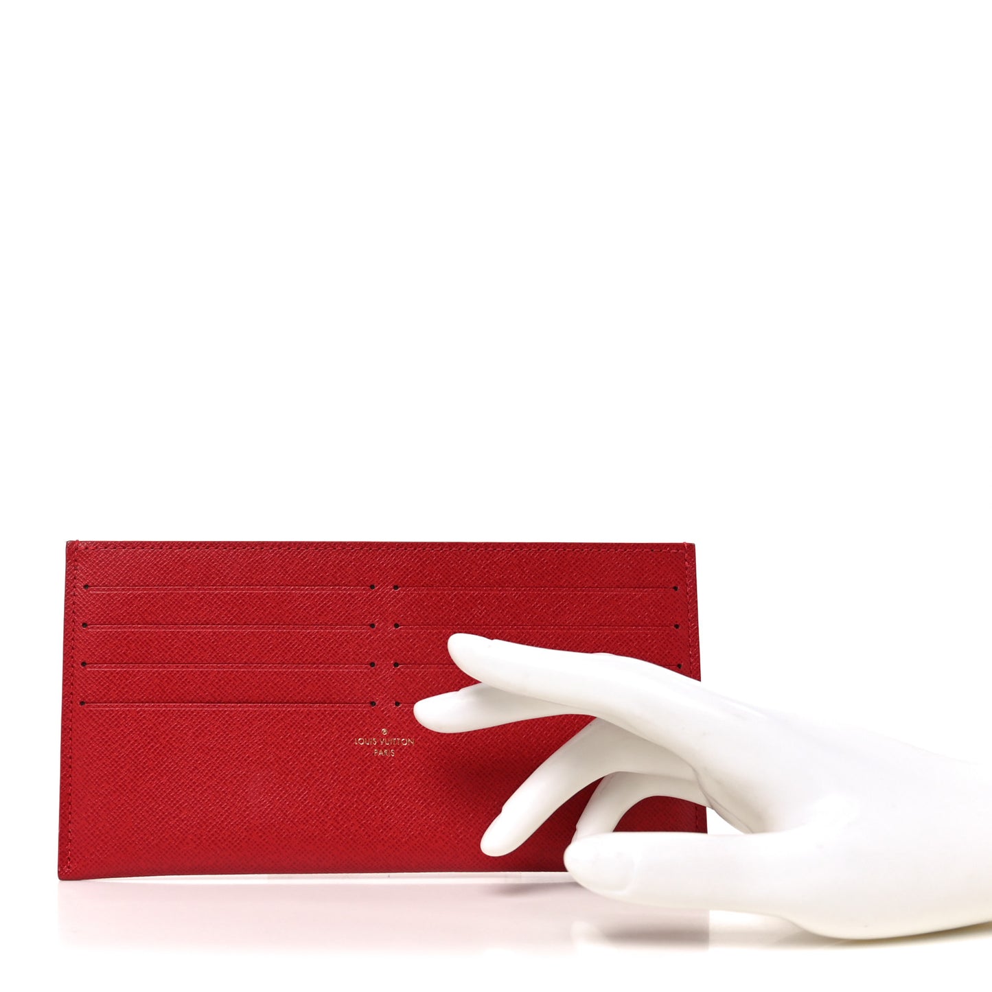 Calfskin Felicie Card Holder Insert Cherry
