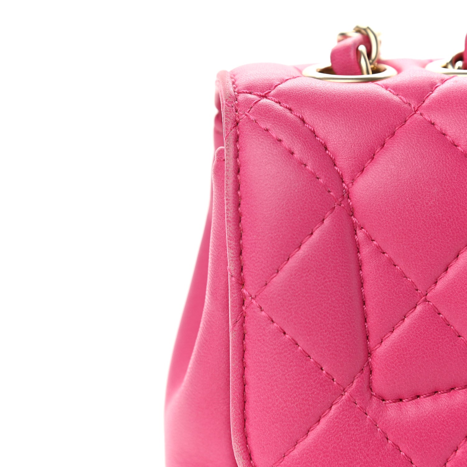 Chanel Lambskin Quilted Mini Mademoiselle Chic Flap Pink 10 of 10
