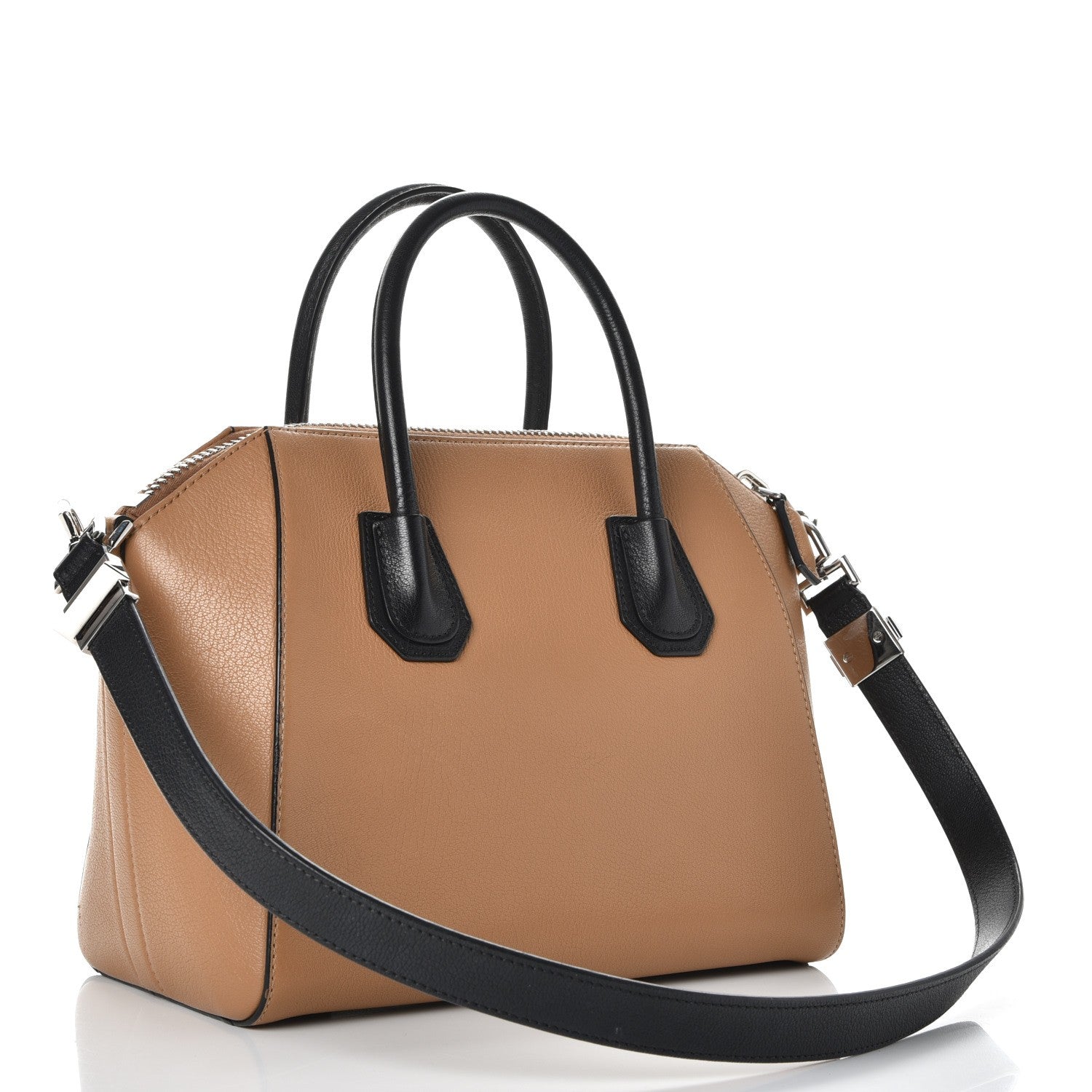 Givenchy Sugar Goatskin Small Tri-Color Antigona Beige Black Brown 4 of 12
