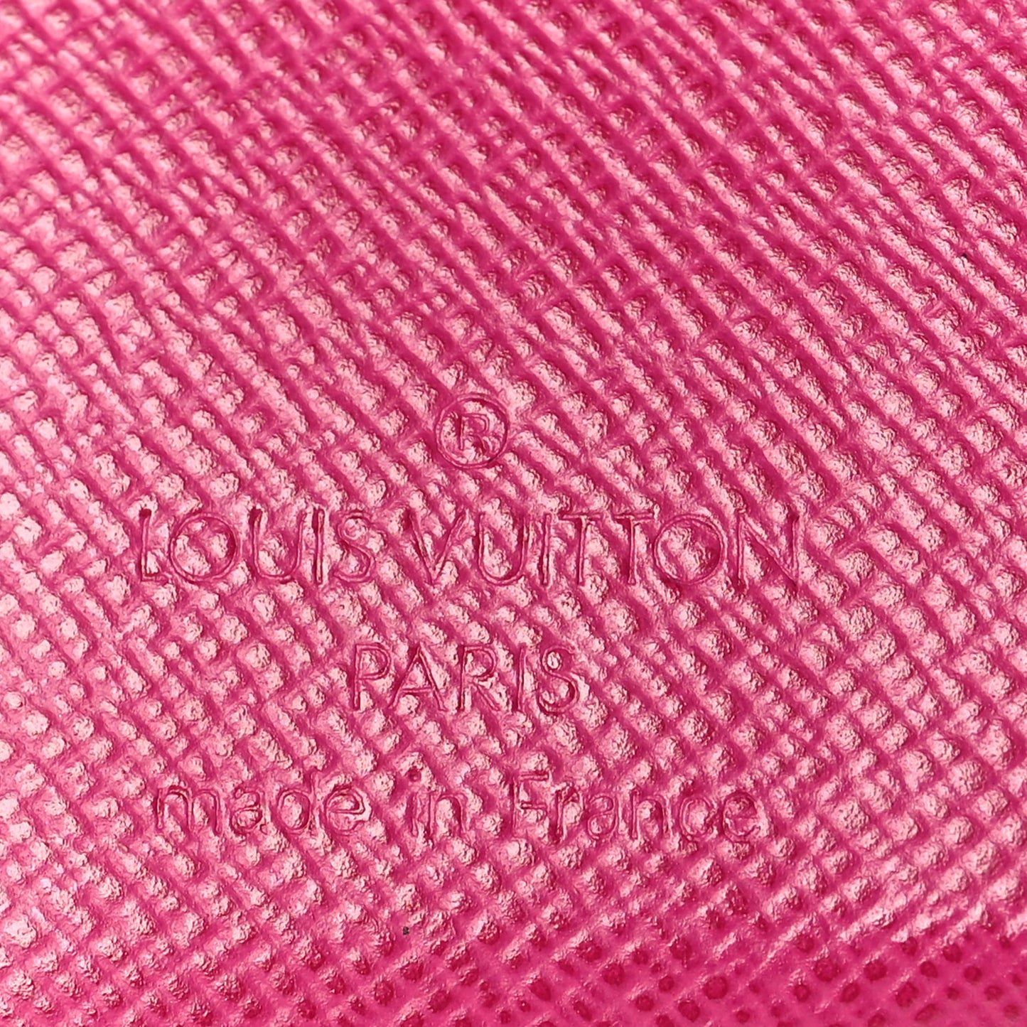 Monogram Perforated Compact Zipped Wallet Fuchsia