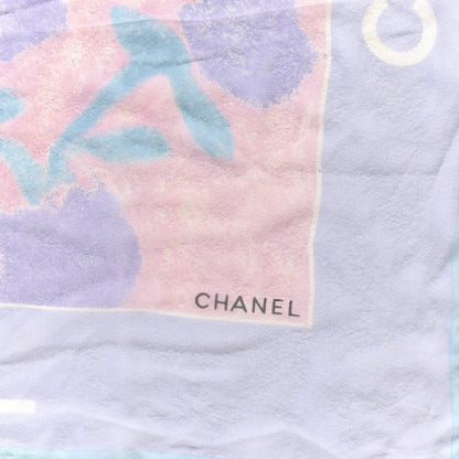 Chanel Silk Chiffon Flower Square Scarf Pink Multicolor 2 of 3