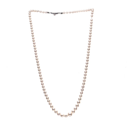 Mikimoto Sterling Silver Akoya Pearl 3.5-7mm Graduated Strand Necklace 2 of 5