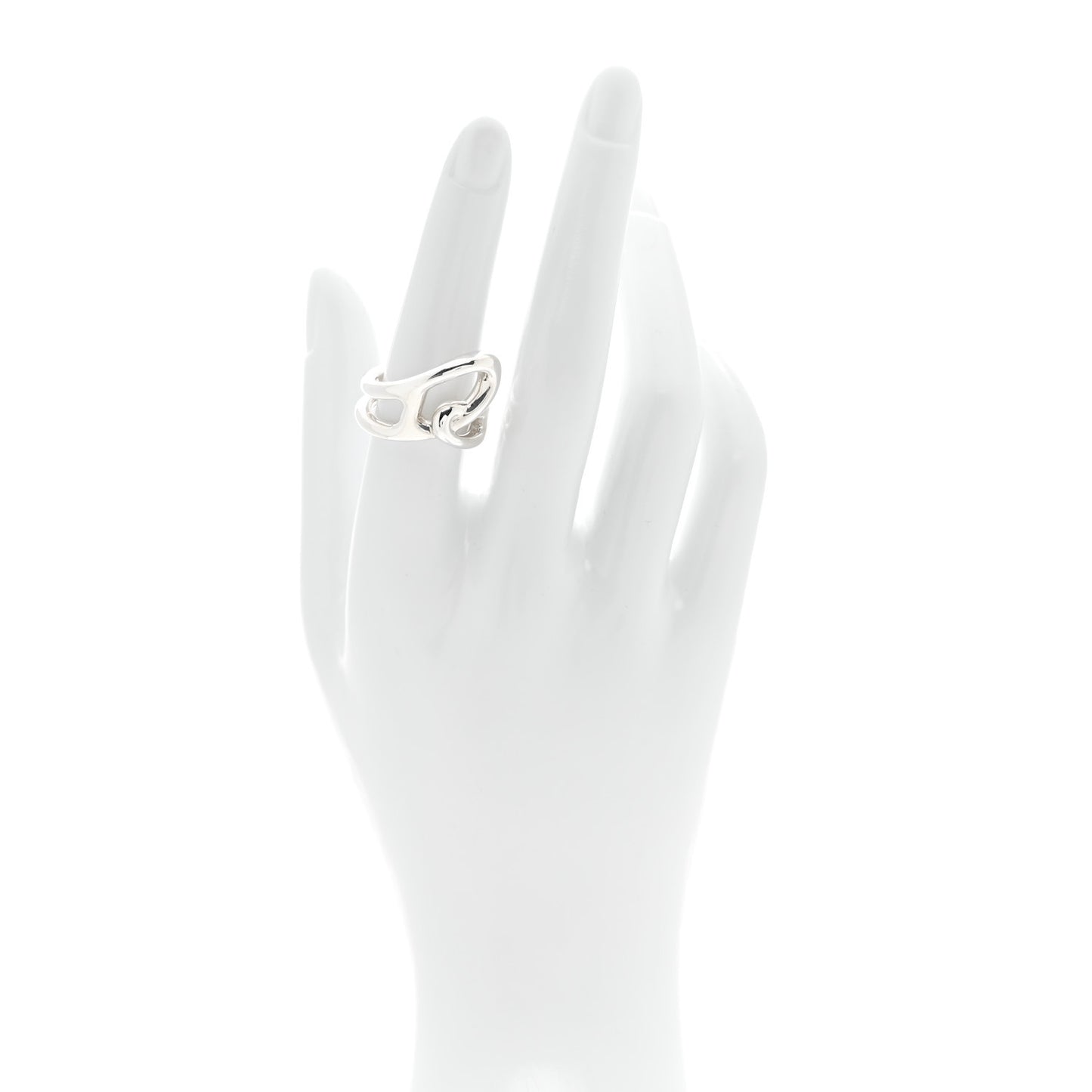 Sterling Silver Chaine D'Ancre Punk Ring 52 6