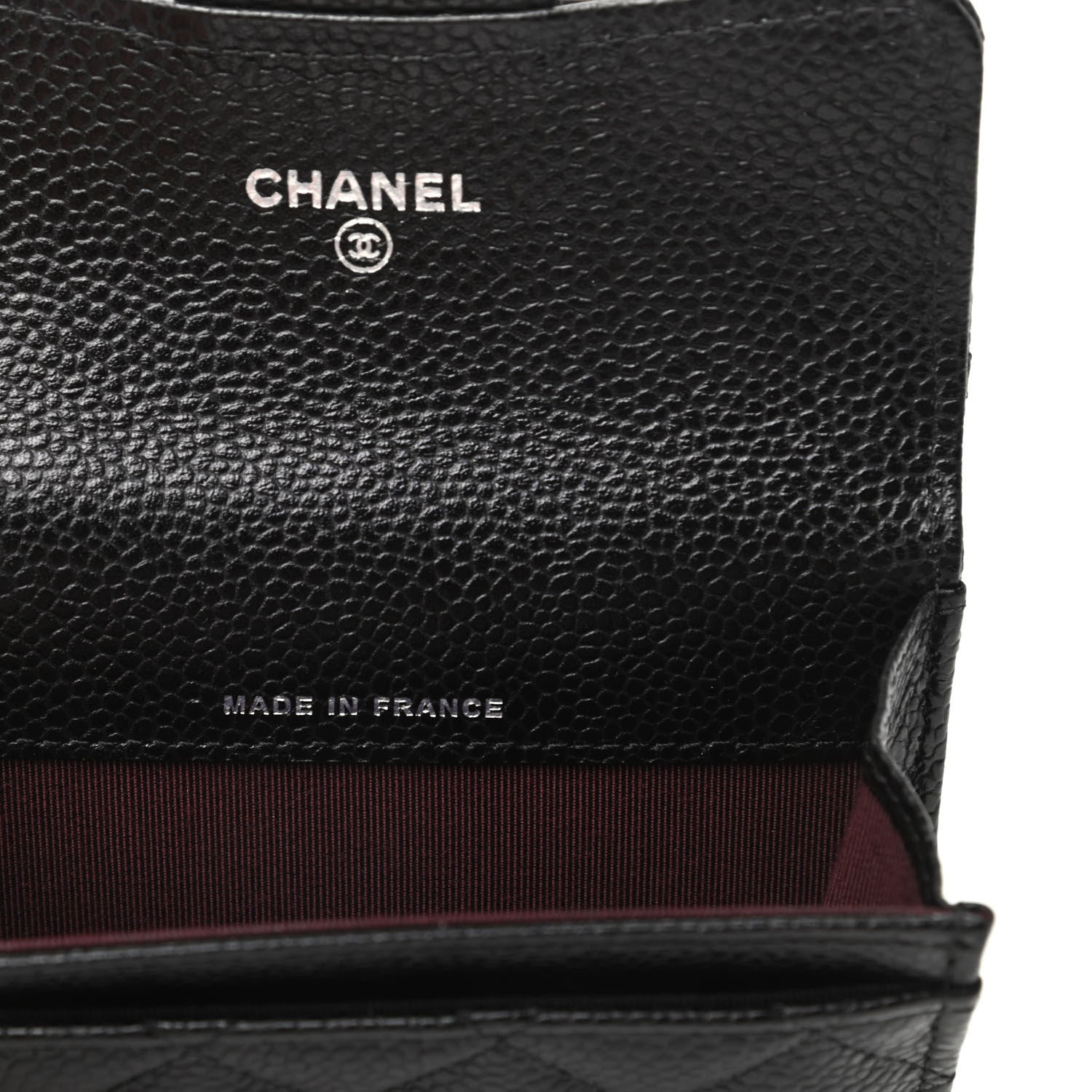 Chanel Caviar Quilted Flap Card Holder Wallet Black 7 of 9