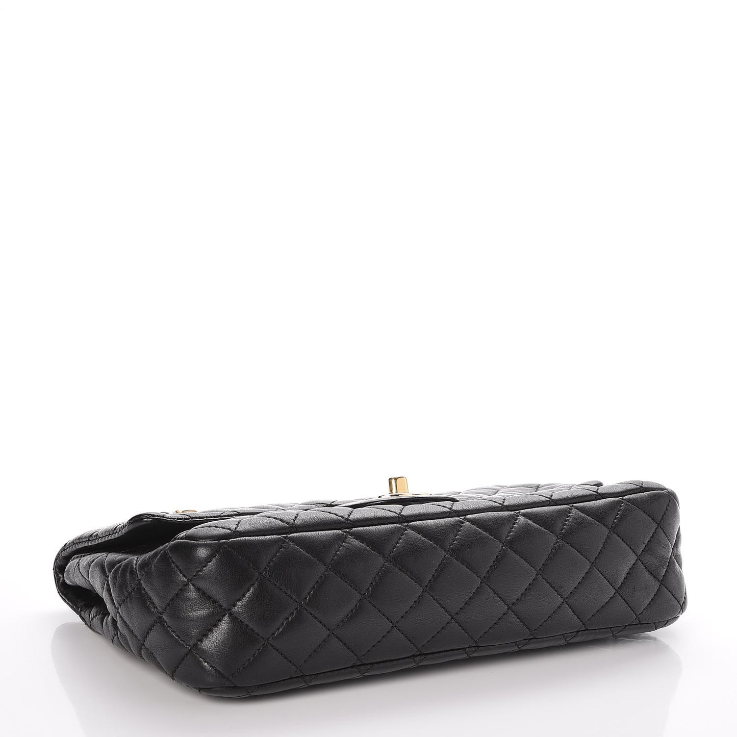 Lambskin Micro Quilted Small Single Flap Black
