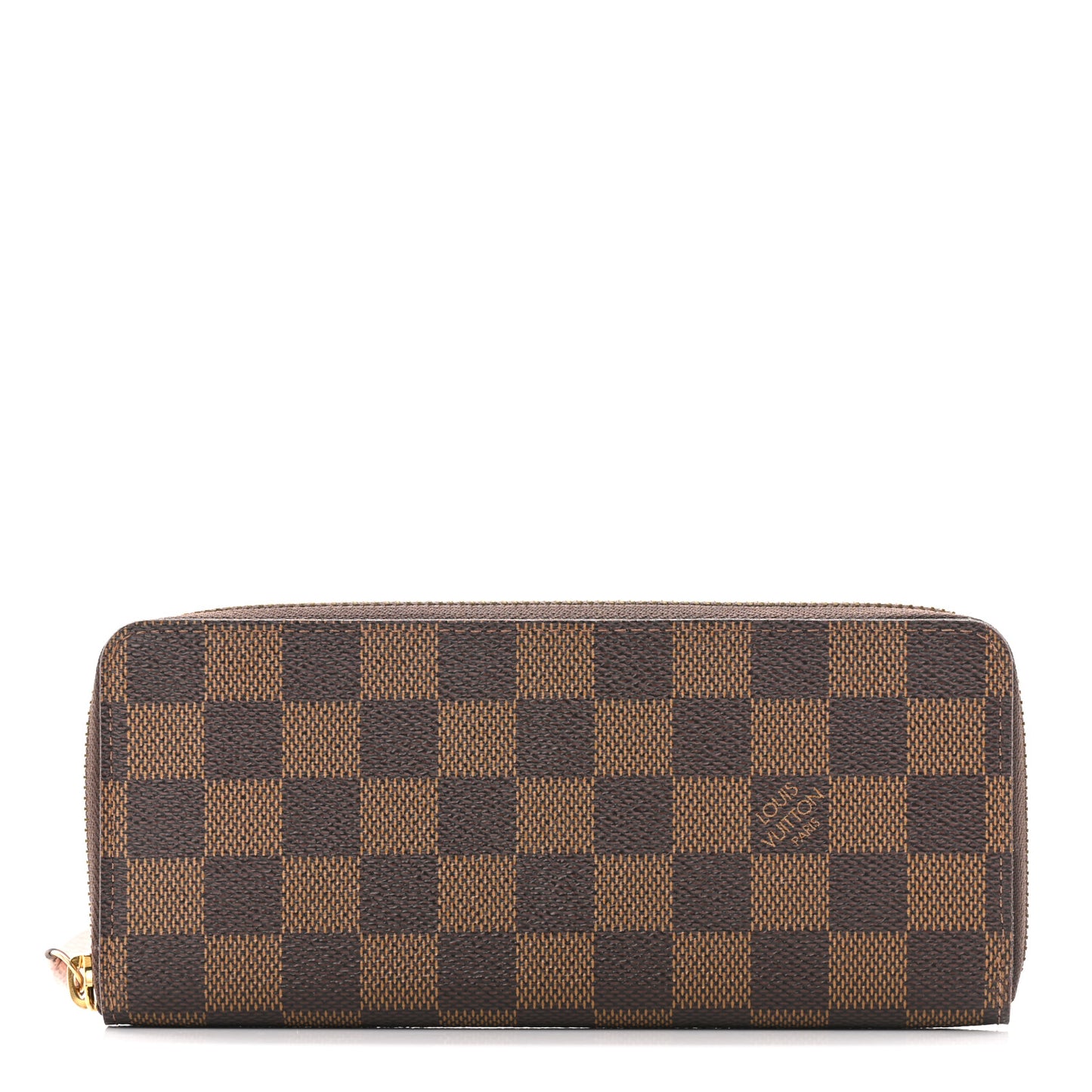 Damier Ebene Clemence Wallet Rose Ballerine